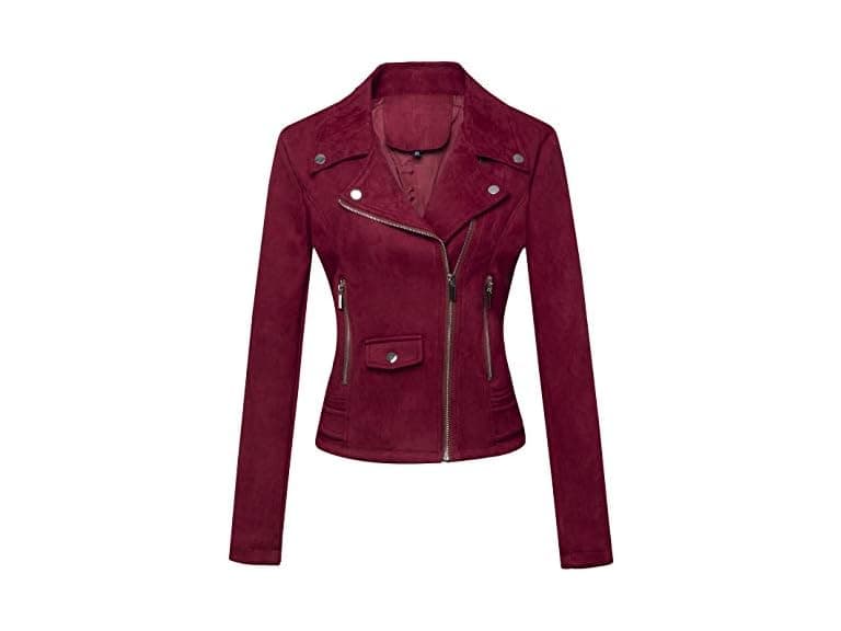 Chartou Women (L) Slim Notched Collar Faux Jacket - Image 1