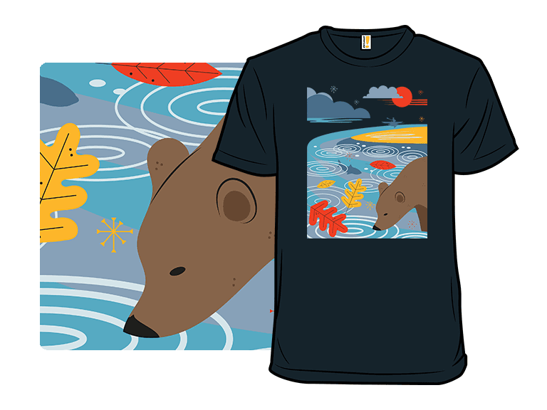Bear Drinking Water - Image 1
