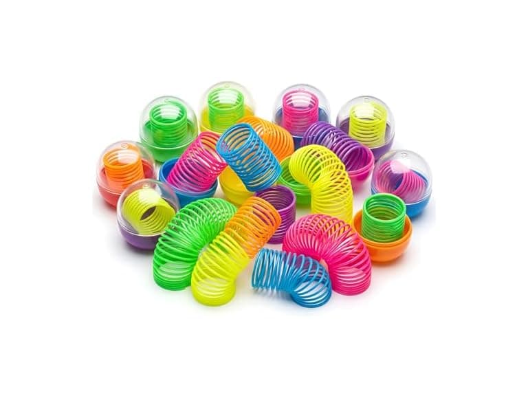 1.4 Inch Mini Transparent Coil Spring in 2 Inch Capsule – 250 Count - Image 1