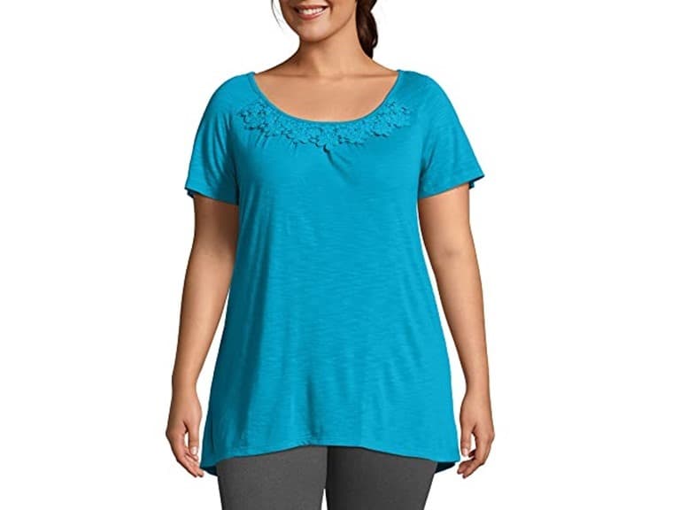Just MY Size Women (2X) Jersey Process Blue - Image 1