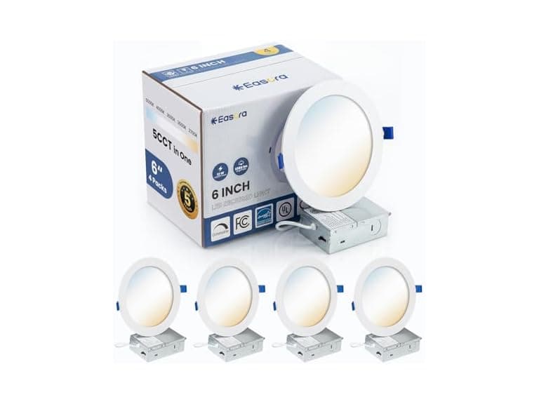 6" Recessed Lights 4 Pack 2700K-5000K - Image 1