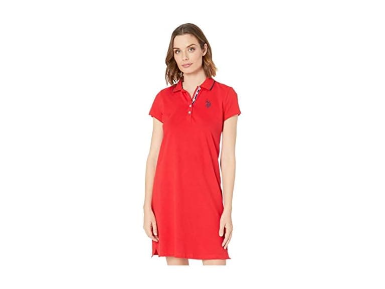 U.s. Polo Assn. Women (S) Solid Dress - Image 1