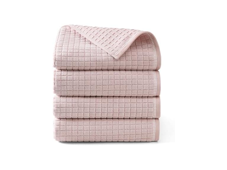TOWN & COUNTRY EVERYDAY 4-Piece Textured Towel Set - Image 1