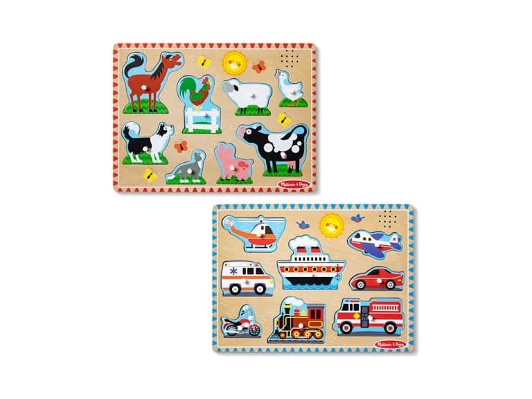 Melissa & Doug Light-Activated Sound Puzzles - Image 1