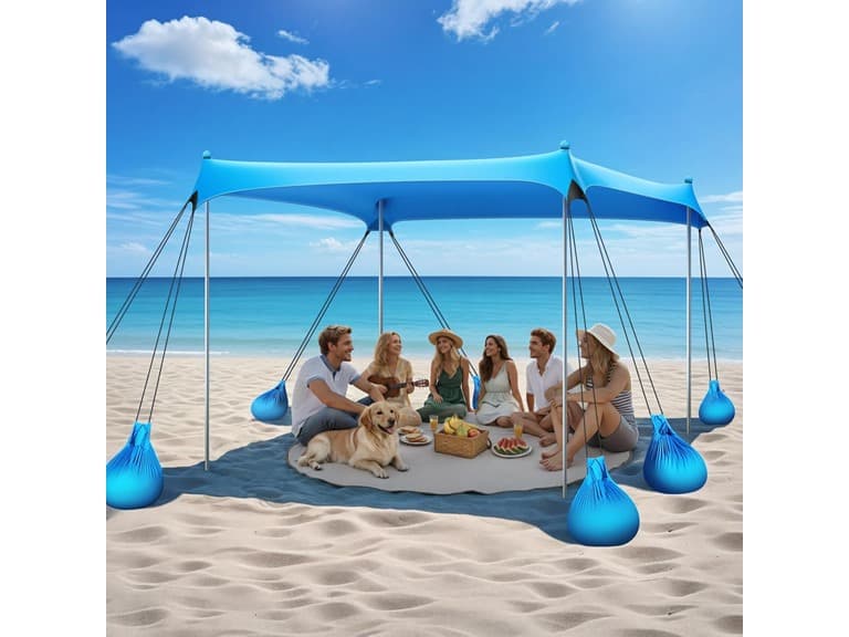 Beach Tent Sun Shelter | 10x10 FT - Image 1