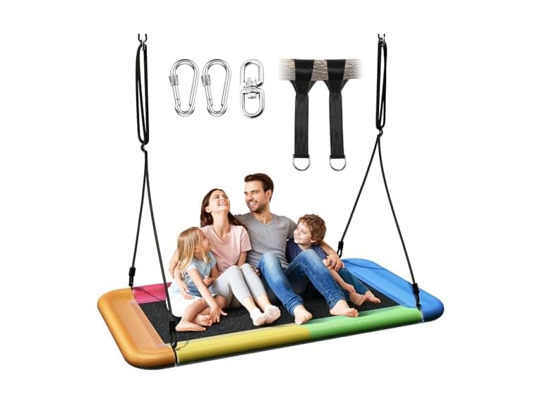 Everyfun Tree Swing for Kids and Adults, 60" Waterproof - Image 1