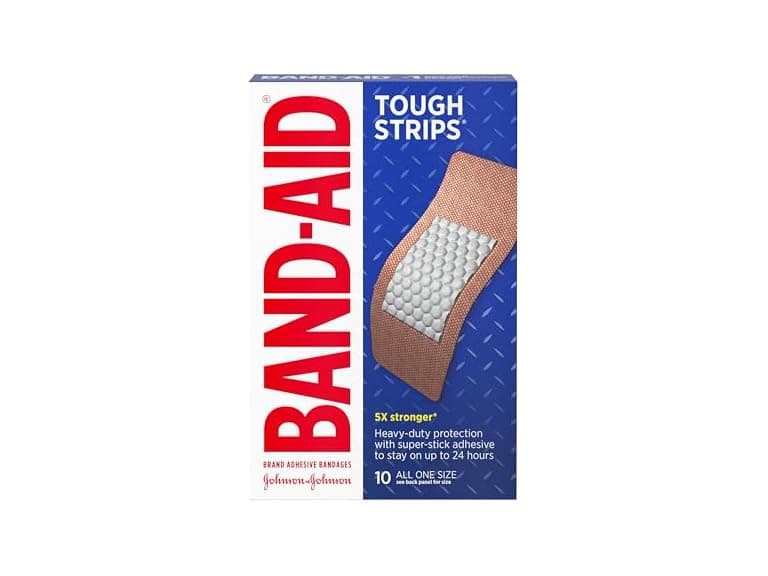 Band Aid Tough Strips Fabric Bandages XL 10ct - Image 1