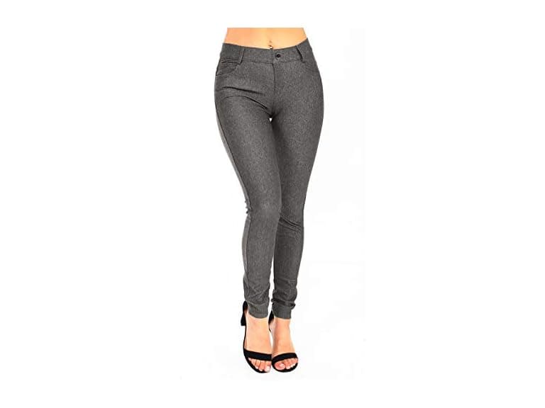 Yelete Women (M) Basic Five Pocket Stretch Pants - Image 1