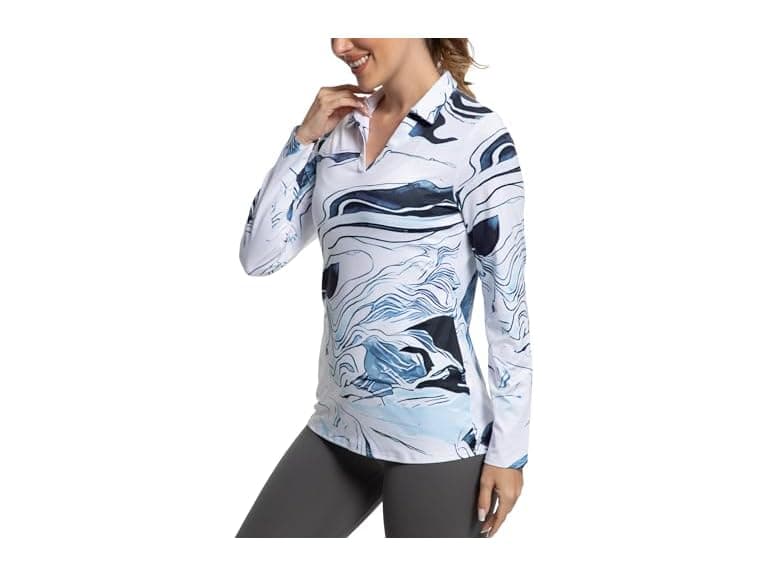 Ggov Women Golf Polo Workout Tops - Image 1