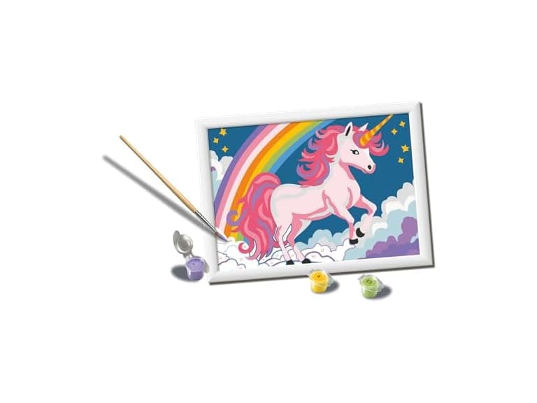Ravensburger Creart Pink Unicorn Paint by Numbers Kit - Image 1