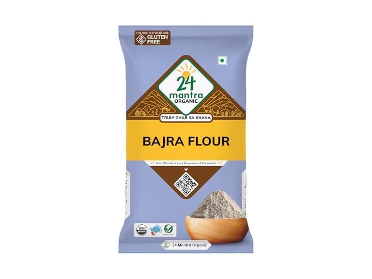 24 Mantra Organic Bajra Atta 2lb - Image 1