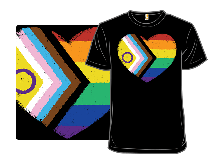 Progress Pride Flag Heart - Image 1