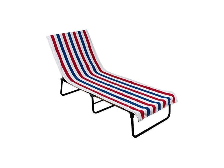 DII Stripe Chair Towel with Top Pocket - Image 1