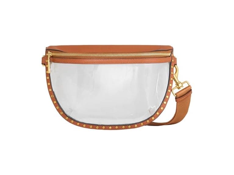 Rebecca Minkoff Darren Clear Crescent Crossbody Bag (Open Box) - Image 1