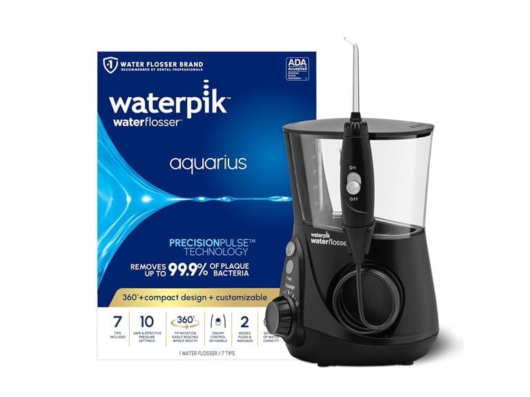 Waterpik Aquarius Water Flosser, Black - Image 1