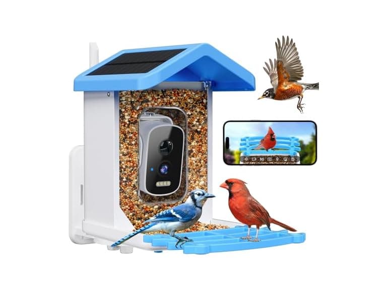 Niuberber Blue Smart Bird Feeder Camera - Image 1
