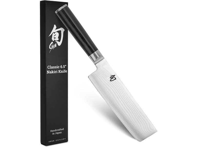 Shun Classic 6.5" Nakiri Knife, Handcrafted Japanese Knife - Image 1