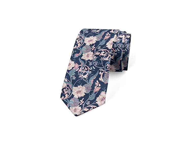 Ambesonne Men (3.7") Tie Magnolia Roses - Image 1