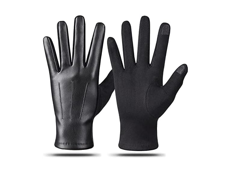 Kebesu Winter Fashion Leather Gloves - Image 1