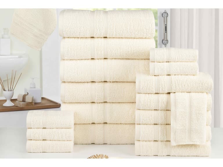 Bibb 18 Piece Egyptian Cotton Towel Set - Image 1