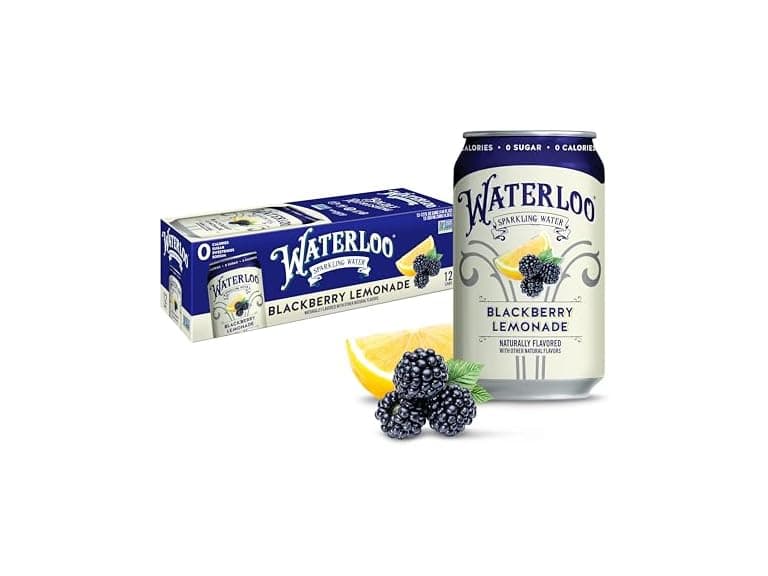 12PK Waterloo Sparkling Water, Blackberry Lemonade - Image 1