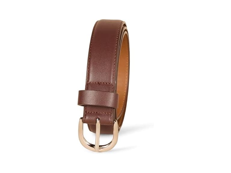 Amazon Essentials Women 3X Classic Jean Belt Brown - Image 1