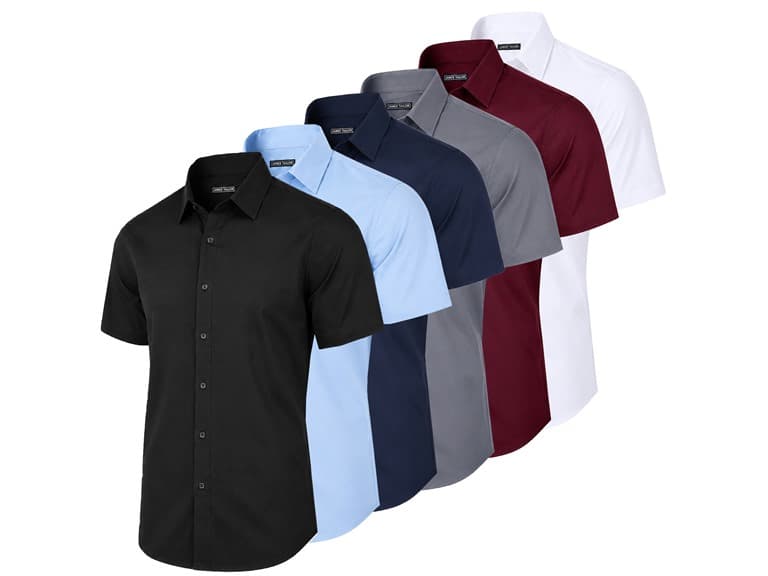 Mens S/S Stretch Dress Shirt - Image 1