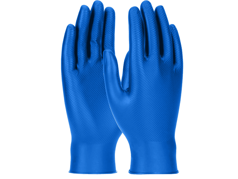 Grippaz Nitrile 4.5 mil, Textured Grip, 1000 Gloves - Image 1