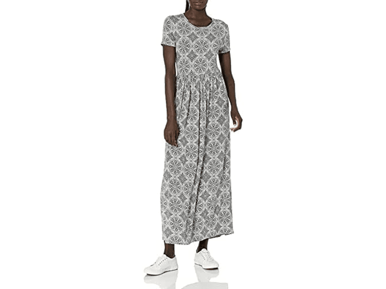 Amazon Essentials Women Short-Sleeve Waisted Dress - Image 1