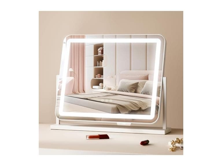 Vanity Mirror with Lights, Three 21.7x17.7in - Image 1