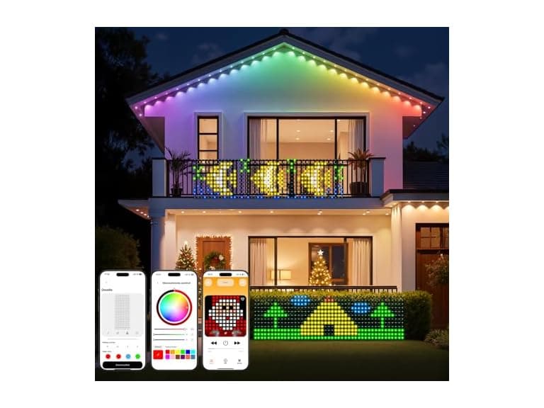 Brightown Smart Christmas Net Lights Outdoor 6*3ft 288 LED - Image 1