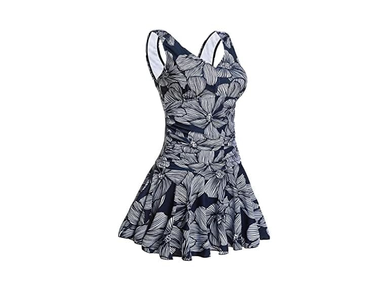 MiYang Women (XL) Plus Size Swim Dress Swimsuit - Image 1