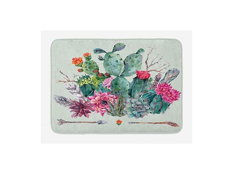 Ambesonne Christmas Bath Mat, Traditional - Image 1
