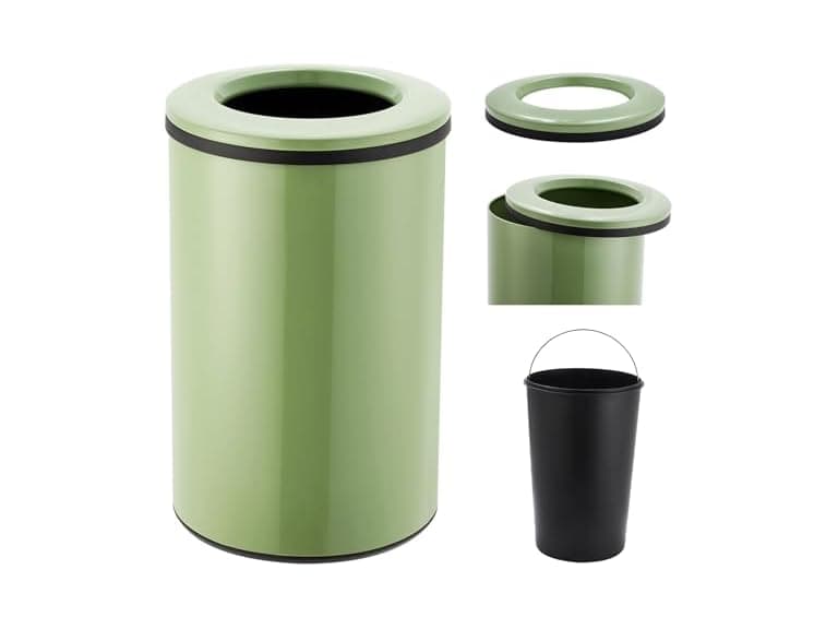 OUTLANE 10.6 Gal/40L Round Kitchen Trash Can - Image 1