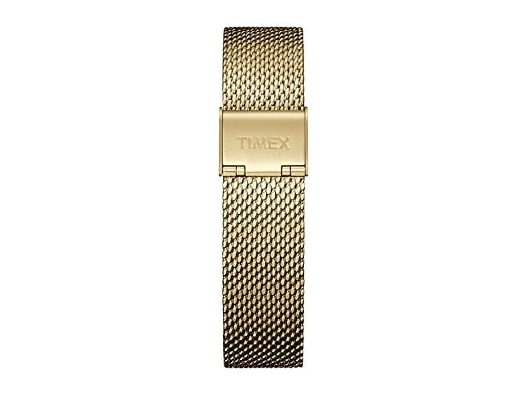 Timex Two-Piece 18mm Gold-Tone Stainless Steel Mesh Quick-Release Bracelet - Image 1