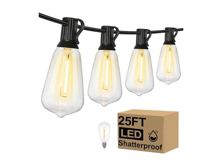 Brightever B0DGL9WT87 25FT LED Outdoor String Light - Image 1