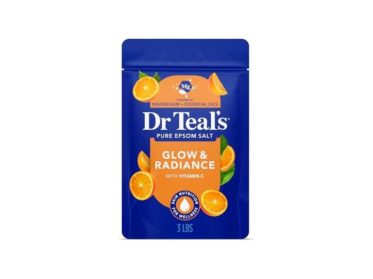 Dr Teals Epsom Salt Soak Glow and Radiance 3lbs - Image 1