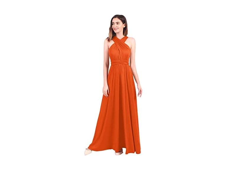 Ibtom Castle Women (S) Convertible Dress Orange - Image 1