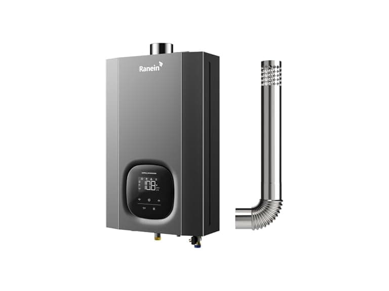 Ranein Natural Gas Tankless Water Heater, Indoor Max 4.3 GPM, 100,000 BTU Instant Hot Water Heater (Open Box) - Image 1