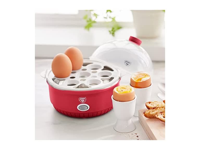 Electric Red Egg Cooker, 350 Watts - Image 1