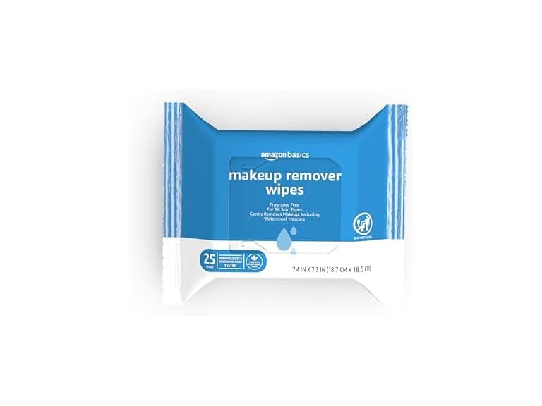 Amazon Basics Makeup Remover Wipes 25ct - Image 1