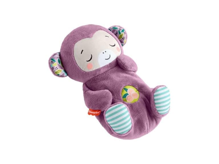 Fisher-Price Baby Soothe ‘n Snuggle Purple Monkey Plush - Image 1