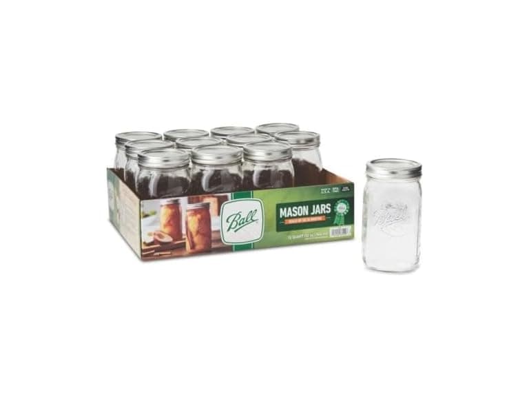 Ball - 32oz Wide Mouth Jars with Lids & Bands 12 Pack Jars - Image 1