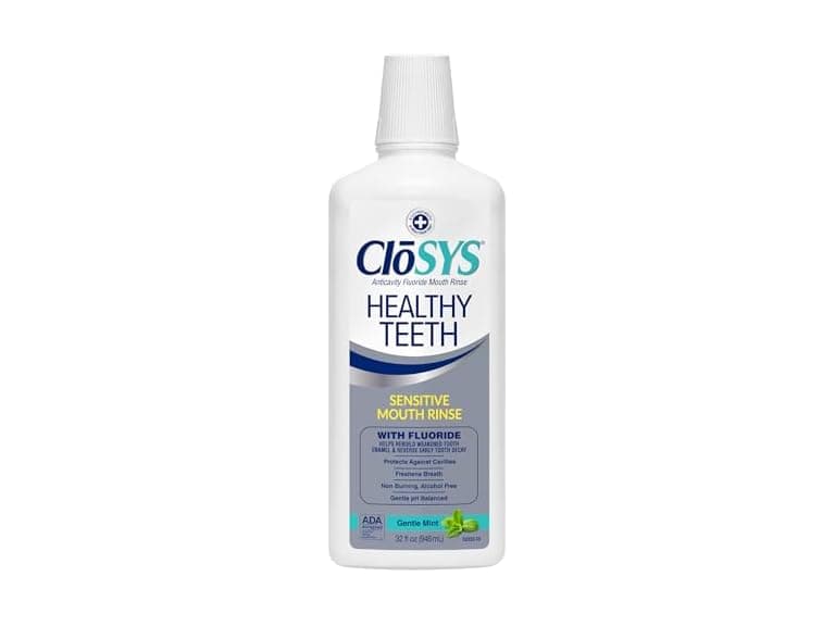 CloSYS Silver Anti Cavity Fluoride Mouthwash 32oz - Image 1