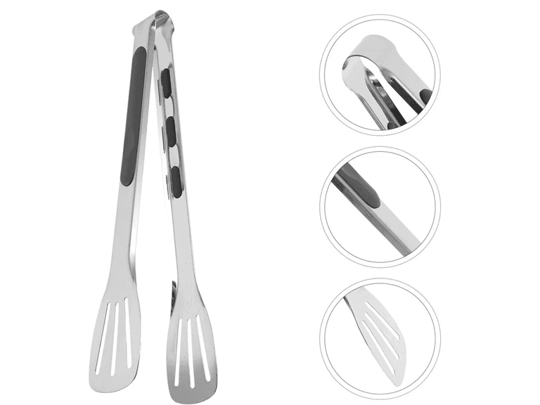 Ar+Cook O2P876ZB 9" TONG Stainless Steel Tongs Silver - Image 1