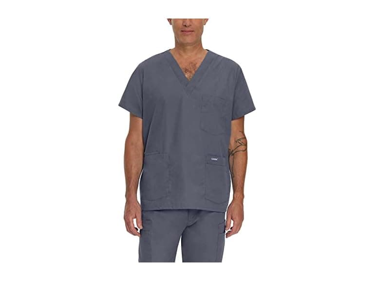 Landau Men (3XL) Essentials Relaxed V-Neck Top - Image 1