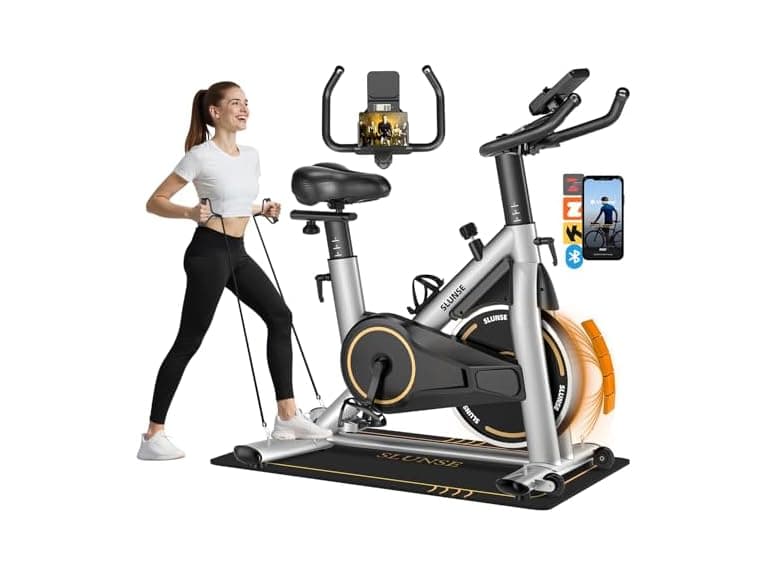 SLUNSE Magnetic Stationary Exercise Bike - Image 1