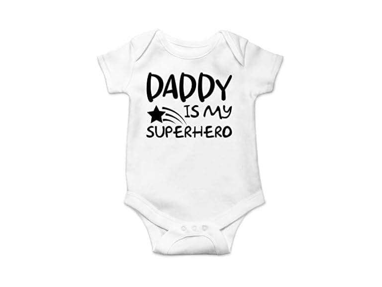 AW Fashions Boys (Newborn) Daddy My Baby Bodysuit - Image 1