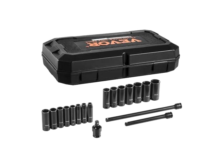 VEVOR 18pc Drive Impact Socket Set 3/8" - Image 1