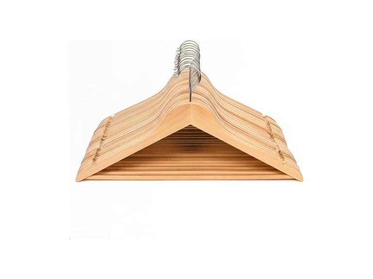 Suptinwear Premium Wooden Hangers 20 Pack - Image 1